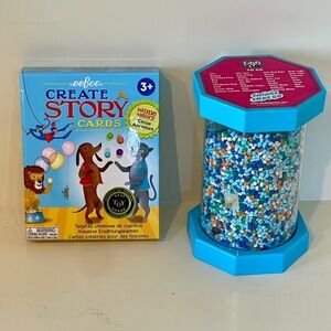 Travel Set Toys Find It Bead Search Things That Go Story Cards Eeboo NWOT